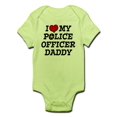 thumbnail image 1 of CafePress - I Love My Police Officer Daddy Infant Bodysuit - Baby Light Bodysuit, 1 of 1