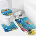 thumbnail image 4 of 3D Dream Underwater World Fish Shower Curtain Bathroom Sets Toilet Lid Rug, Bath Mat And Contour Mat, Shower Curtain 4Pcs, 4 of 6