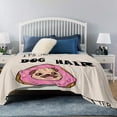 thumbnail image 4 of Yibo Funny Quote Dog Pickles Blanket Flannel Soft and Comfortable Anti-static Bed Sofa Blanket, 4 of 7