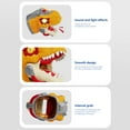 thumbnail image 6 of bxhwj Dinosaur Hand Puppet Toys with Roaring Sound and LED Glowing Eyes, Interactive Glove Puppets for Kids Role Play Storytelling, Birthday Party Gift for Boys Girls Age 3+, 6 of 9