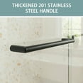 thumbnail image 5 of GVN 60*72 Inch Frameless Modern Shower Door with Single Sliding Door, 1/4" Thickness Tempered Glass Shower Door for Bathroom, Silver, 5 of 7