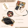 thumbnail image 3 of FORMRS Women Crossbody Purse with Chain Strap Vegan Leather Shoulder Handbag, Blooming Flowers, 3 of 7