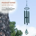 thumbnail image 6 of Alpine Corporation 39" Green Metal Windchime with Green Gemstone, 6 of 11