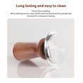thumbnail image 4 of Stainless Steel and Wood Espresso Tamper, Spring Loaded Coffee Ground Tamper with Flat Bottom Design, Ergonomic Handle, Constant Force Pressing Capability for Home Cafe Barista, 4 of 7