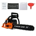 thumbnail image 4 of HomeCozy 20 Inch Gas Chainsaw, 58CC 2-Stroke Gas Powered Chainsaw, Handheld Cordless Chainsaw, High-Power Logging Saw for Wood Cutting and Tree Trimming, 4 of 7