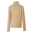 thumbnail image 1 of Hauts à Manches Longues pour Femmes Pulls Slim Casual Tee Basic Tops, 1 of 5