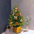 thumbnail image 3 of Adornos de resina para árboles de Navidad, paquete de 6 adornos colgantes de Navidad Sant, 3 of 5