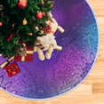 thumbnail image 5 of Coolnut Mandala Christmas Tree Skirt Home Decoration Large Round Christmas Tree Skirt for Holiday Party Home Christmas Day Ornaments,47.2", 5 of 6