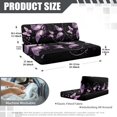 thumbnail image 7 of XYZCANDO Purple Butterfly RV Dinette Cushions Comfortable RV Decor Stylish Bench Seat Cover Universal Cushion Covers for Couches and Sofas Washable Slip Covers, 7 of 7