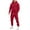 Red, variant on GrmtClth Men's Sweatsuits 2 Piece Trendy Solid Color Hoodies Comfort Soft Long Sleeve Workout Tracksuit Sets Red XXXL