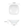 thumbnail image 2 of Excellante Passion White Melamine Dinnerware Collection 11 X 11 Inch Square Bowl, 3.25 Inch Deep - 96 Oz, Comes in Each, 2 of 2