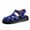 Blue, variant on Women's Closed-Toe Cutout Platform Sandals Adjustable Buckle Sole Shoes Breathable Design PU Upper Plus Size Friendly for Women Casual Everyday Sandals