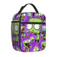 thumbnail image 2 of Invader Zim Lunch Bag Portable Insulated Tote Bento Bag School Office Picnic Cooler Thermal Handbag, 2 of 8
