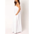 thumbnail image 4 of Chouyatou Women's Summer Backless Tied Spaghetti Straps Casual Loose Cutout Maxi Dress with Pockets, 4 of 6