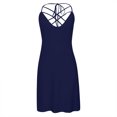 thumbnail image 3 of WILLBEST Vestido Casual De Mujer, Primavera Y Verano 2025, Color Liso, Moda Informal, Vestido De Playa Con Tirantes, 3 of 3
