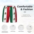 thumbnail image 3 of Men's 2 in 1 Swim Trunks with Compression Liner Mexican Flag Quick Dry Beach Shorts, 3 of 6