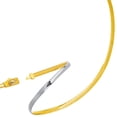 thumbnail image 1 of Two Tone Reversible Omega Chain Necklace In 14k Yellow Gold And Sterling Silver, 5mm, 16", 1 of 1