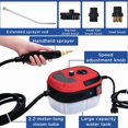 thumbnail image 2 of Saker handheld steam cleaner, 2500W Fast Heating Multi-Surface Steamer with Large Water Tank, 6 Steam Settings & Attachments for Floors, Windows, Cars (Red-Dual Control (Upgraded Touch Control)), 2 of 9