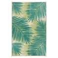thumbnail image 2 of World Rug Gallery Floral Tropical Reversible Plastic Indoor and Outdoor Picnic Mat, Camping Rug, RV Rug - GREEN - 9'x18', 2 of 7