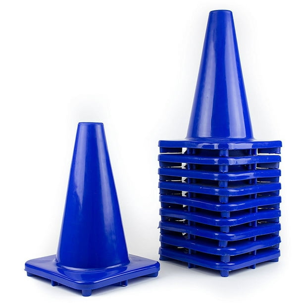12" Traffic Cones, Plain Blue / 20