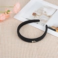 thumbnail image 3 of Unique Bargains 1 Pc Headband Rose Bow Satin Hair Accessories Black, 3 of 5