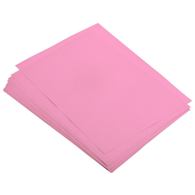 Uxcell Papier à Copier Coloré 8.3x11.7 Pouces 80gsm Rose 25 Feuilles