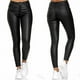 thumbnail image 1 of Pantalones casuales de cuero PU para mujer, leggings y ropa europea y americana, 1 of 5