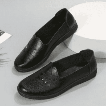 

Women‘s Minimalist Flat Loafers Black Soft Sole Slip On Walking Shoes Casual & Lightweight Shoes