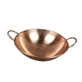 thumbnail image 3 of Olla de cobre puro, olla caliente, superficie lisa y gruesa, elegante, para estufa, sin tapa, para Picnic, hogar, senderismo, restaurante, Camping 30 centimetros, 3 of 8