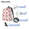 thumbnail image 3 of Disketp Sloth with Donuts1 print Canvas Backpack Lightweight Travel Daypack Student Rucksack Laptop Backpack-, 3 of 5