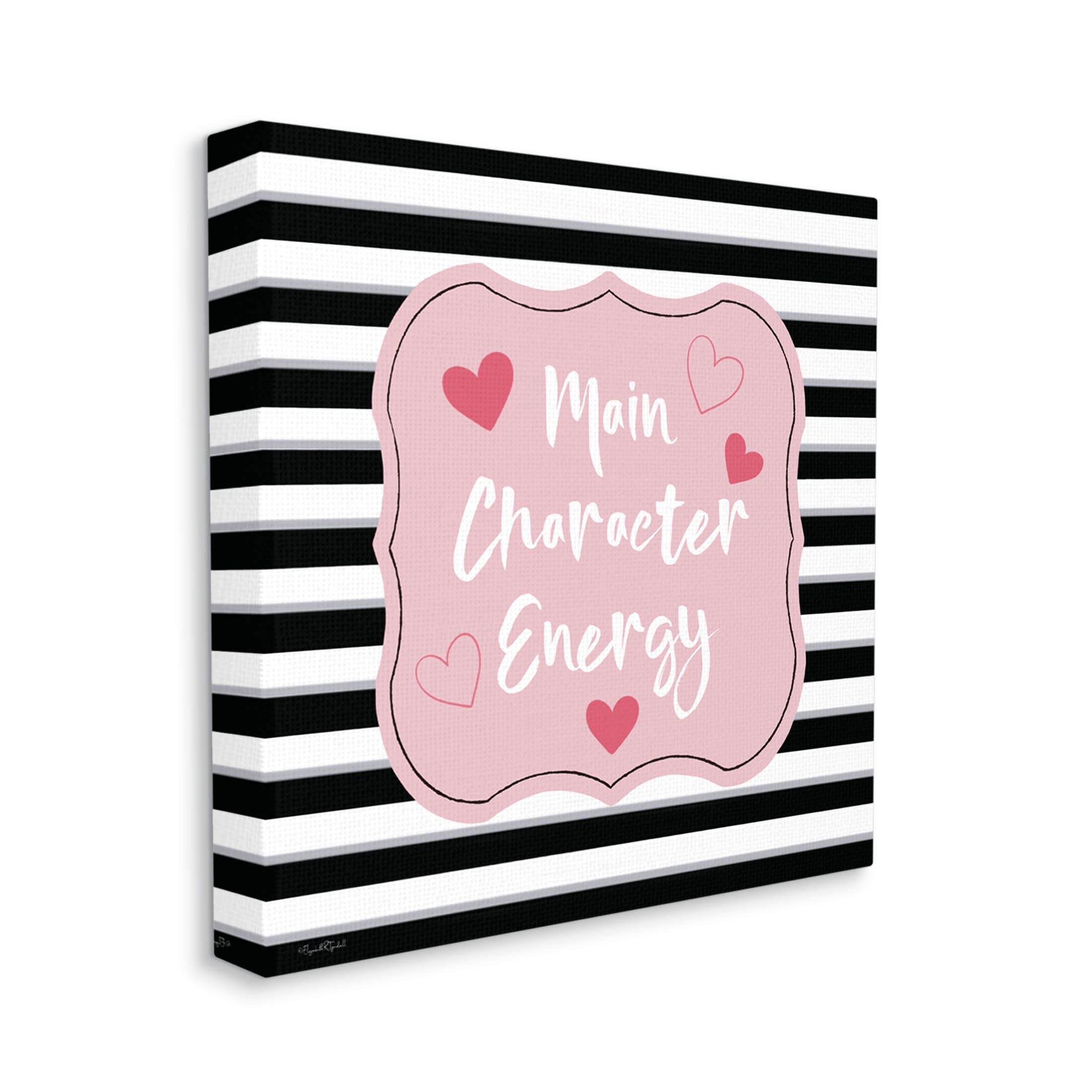Stupell Industries Main Character Energy Patterned Graphic Art Gallery Wrapped Canvas Print Wall Art, Design by Elizabeth Tyndall