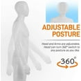thumbnail image 3 of SereneLife SLMAQML - 73'' Male Mannequin Torso Dress Form - Detachable Mannequin Full Body Stand, 3 of 7