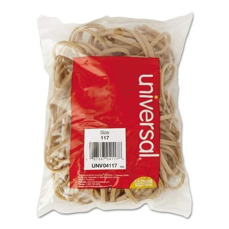 Naked Rubber Band - (2 Pack) Universal Rubber Bands, Size 117, 7 x 1/8, 50 Bands/1/4lb Pack -UNV04117
