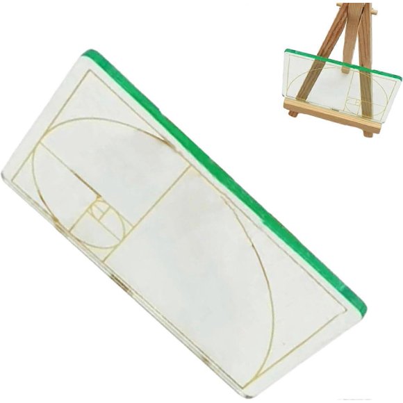 Golden Ratio Viewfinder, Fibonaccis Composition View Finder,Clear Golden Section
