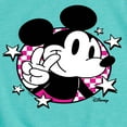 thumbnail image 3 of Disney - Mickey & Friends - Peace Sign - Checkered Background - Toddler And Youth Girls Short Sleeve Graphic T-Shirt, 3 of 5