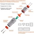 thumbnail image 2 of Electrical Wire Connector Plug, 8 Sets 2 3 4 6 8 12 Pin for Deutsch DT Connector Assortment Kit, 2 of 7
