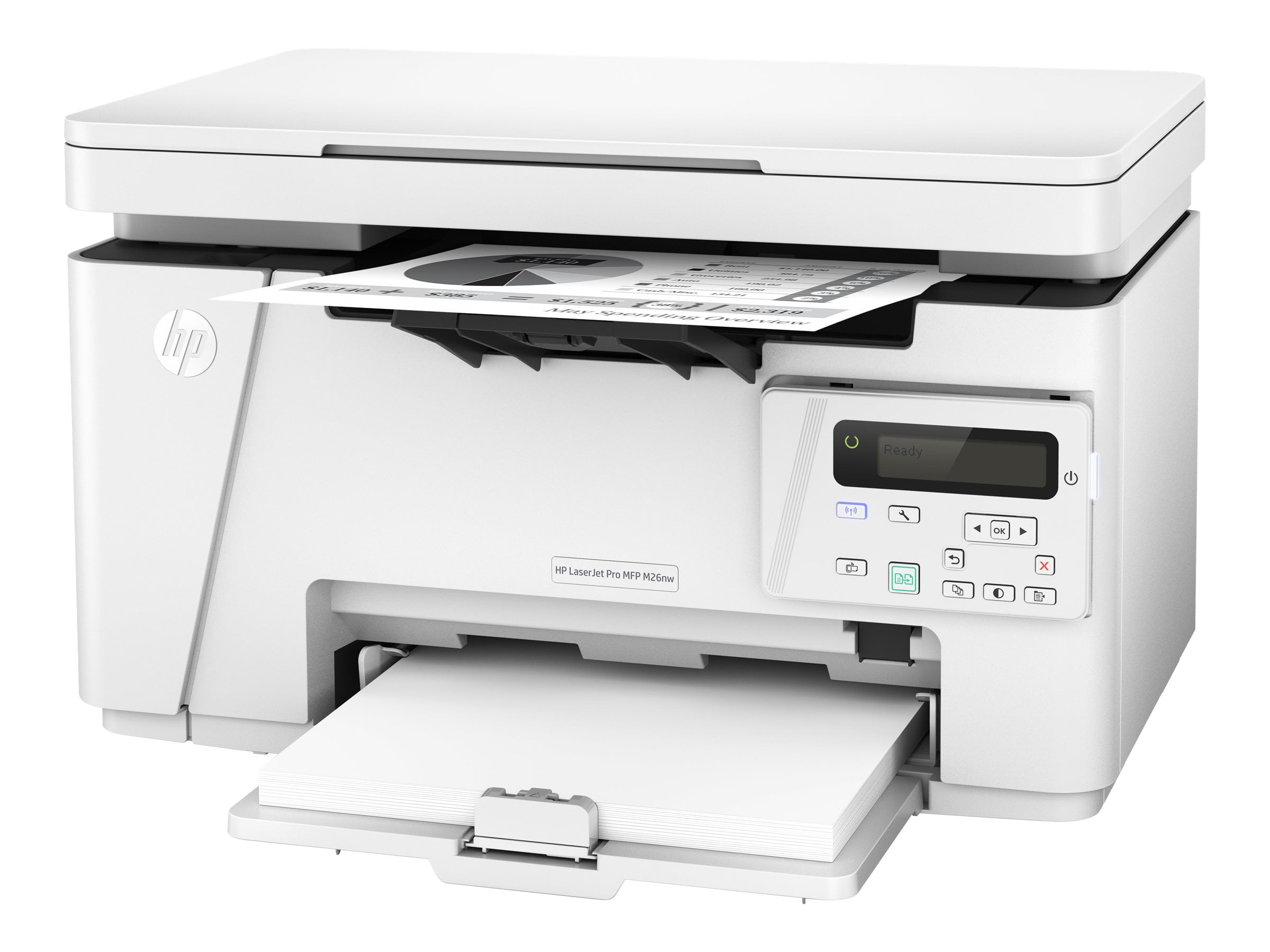 forbrydelse Hospital mave HP LaserJet Pro MFP M26nw - Multifunction printer - B/W - laser - 8.5 in x  11.7 in (original) - A4/Legal (media) - up to 19 ppm (copying) - up to 19