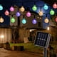 thumbnail image 1 of Guirnaldas de luces solares para exteriores, 12M 100 LED Guirnaldas de luces impermeables para exteriores Bola de cristal para jardín Árboles Dormitorio Habitación infantil Navidad Bodas Fiestas, 1 of 7