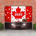 thumbnail image 2 of Decoraciones Del Día De Canadá Feliz Día De Canadá Bandera Para Garaje Del Día De Canadá 2025 70 X 157 Pulgadas, 2 of 5