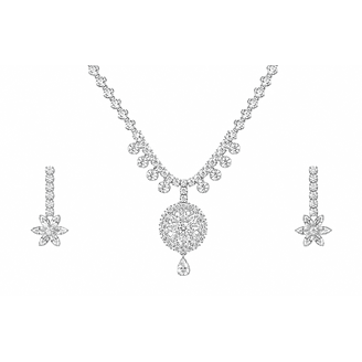 Silver Crystal Watch and Earring Set Amazon.com: Ecation 7 Pcs Luxury Women Watch and Bracelet  main image 4