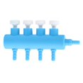 thumbnail image 1 of Plastic Aquarium Water Tube Volume Control Valve Connector Fish Tank Air Splitter Oxygen Pump Accessory4 Way, 1 of 11