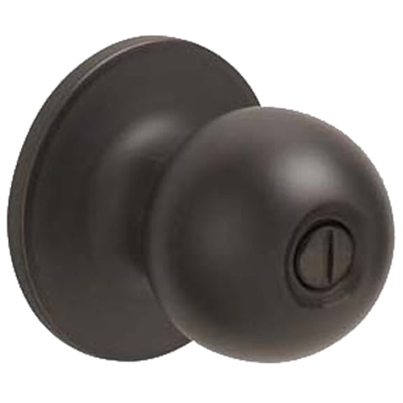 SCHLAGE Dexter by Schlage J40CNA716 Corona Bed and Bath Knob, Aged Bronze C63