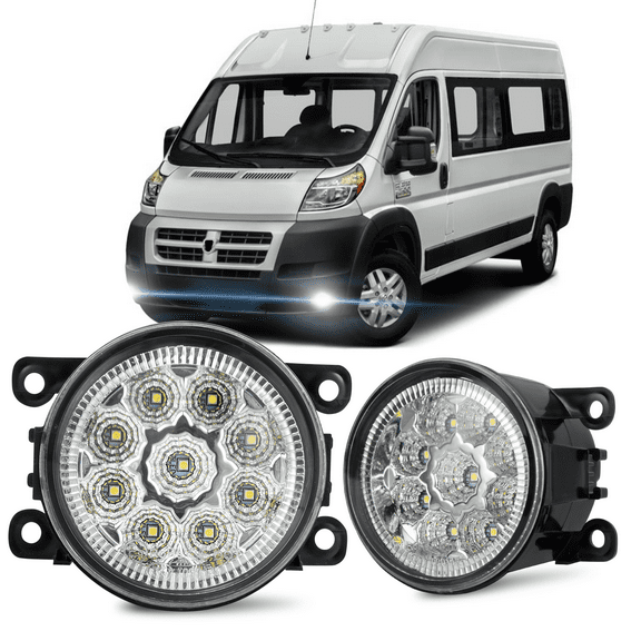 For Ram Promaster 1500 2500 3500 2014-2019 Front Bumper Fog Light Driving Lamps pair