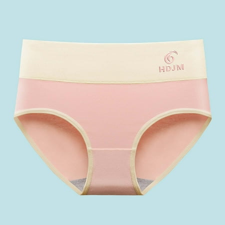 High Waisted Underwear for Women Women s Large Size Mid-Rise Panties Fashion Women s Panties Silk Panties XL