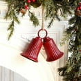 thumbnail image 4 of LmnLft Christmas Double Bells Decoration, Iron Hanging Ornaments, Large Rustic Holiday Bells for Tree, Door, Fireplace or Wreath, 4 of 9