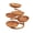 C, variant on 2 Tier Fruit Basket for Kitchen Countertop, Handwoven Bread Basket and Imitation Rattan Serving Tray, Tiered Vegetable Storage Stand for Food Snacks, Decorative Home Organizer for Dining Table