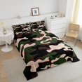 thumbnail image 3 of Queen Size Camouflage Comforter Set 3Pcs Bedding Set Teens 1 Comforter & 2 Pillowcases(Twin,Army Green), 3 of 6