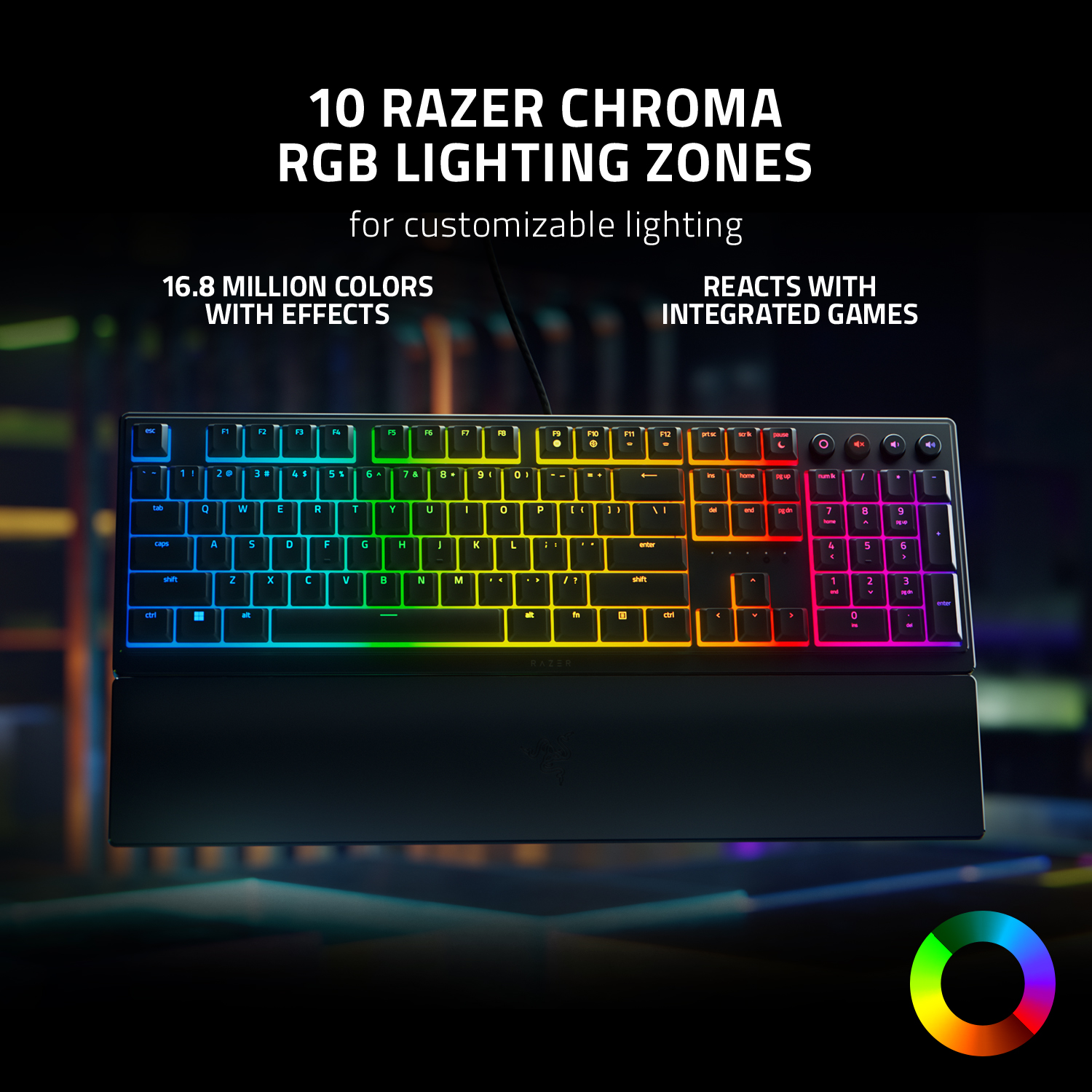 Razer Ornata V3 Gaming Keyboard, Full-Size Wired RGB photo 7