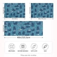 thumbnail image 2 of Yayeee Pillowcase Standard Size Set of 2 Satin Wrinkle Resistant Envelope Pillow Case, Blue Forest Cat Pattern, 2 of 8