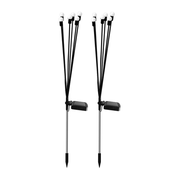 Luz de estaca de jardín Solar kusrkot 2 uds LED impermeable 8 funciones